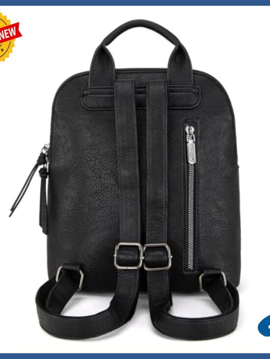 Mini Backpack Purse Faux Leather Adjustable Strap Travel Daypack